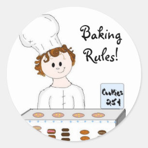 Baking Classic Round Sticker