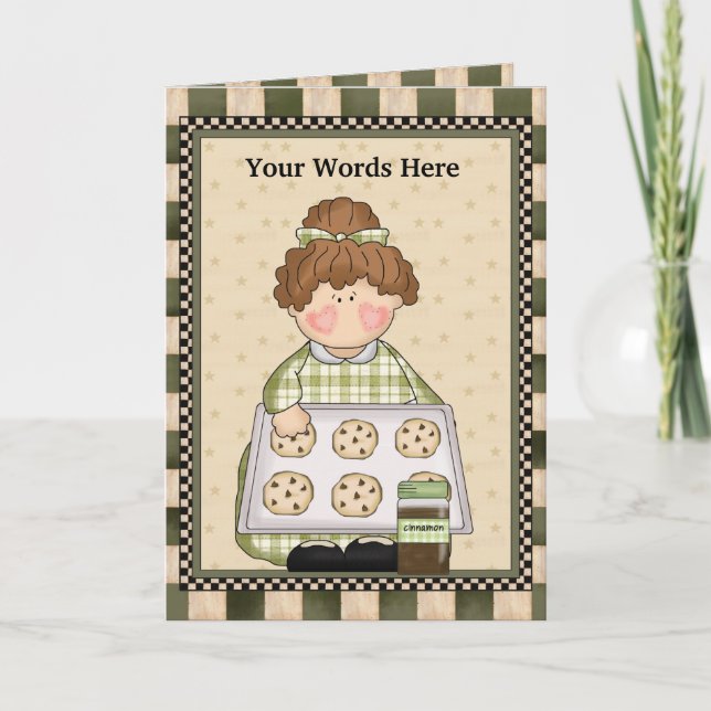 Baking Cookies Grandma Greeting card (Front)