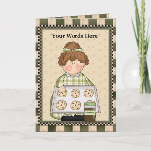 Baking Cookies Grandma Greeting card