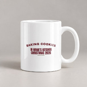 Baking Cookies In Nana's Kitchen Christmas Mug