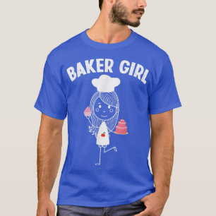 Baking Cooking Cute Baker Girl Bake Cake Baking Lo T-Shirt
