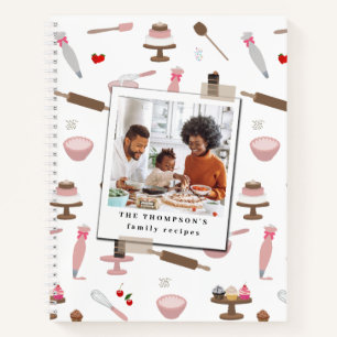 Baking & Cooking Supplies Family Photo Recipe Notebook