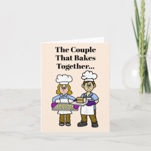 Baking Couple Funny Greeting Card