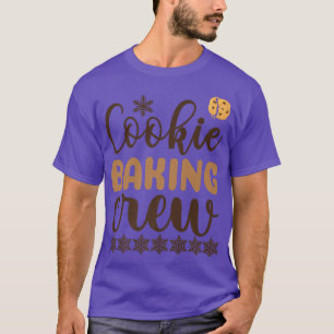 Baking Crew With Snow Flakes And Cookies For Kids  T-Shirt