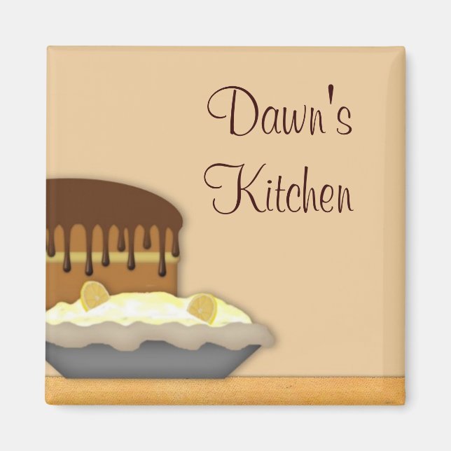 Baking  Custom Kitchen Magnet (Front)