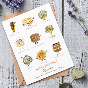 Baking cute cakes Illustrations  Postcard