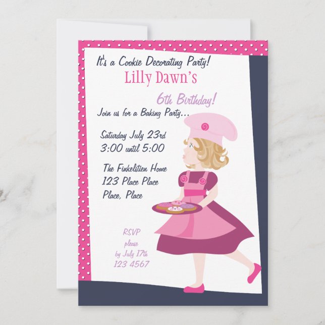 Baking Cutie Invitation (Front)
