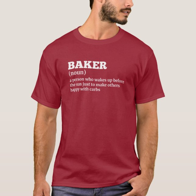 Baking Definition Funny Men’s Tee (Front)