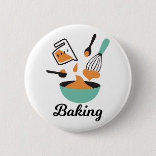 Baking Design For Bakers 6 Cm Round Badge