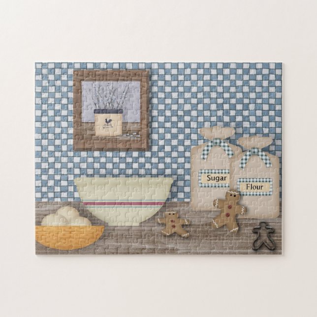 Baking Gingerbread Men Puzzle (Horizontal)