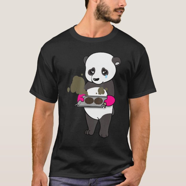Baking Gone Wrong  Panda Bear Chef Culinary Baker  T-Shirt (Front)