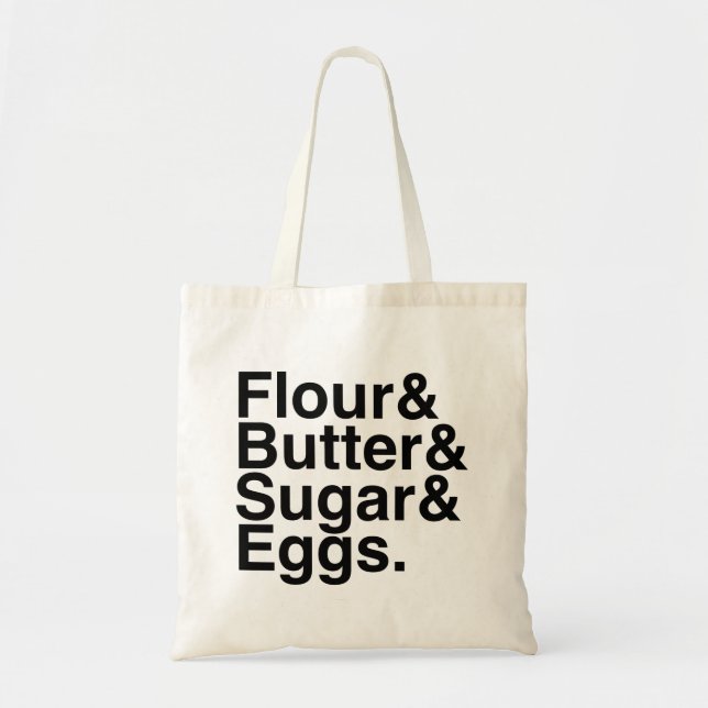 Baking Helvetica tote Bag (Front)