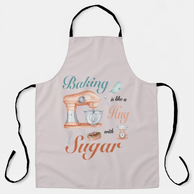 Baking Hugs Sugar design for bakers & Pastry chefs Apron (Front)