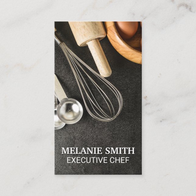 Baking Ingredients and Tools Business Card (Front)