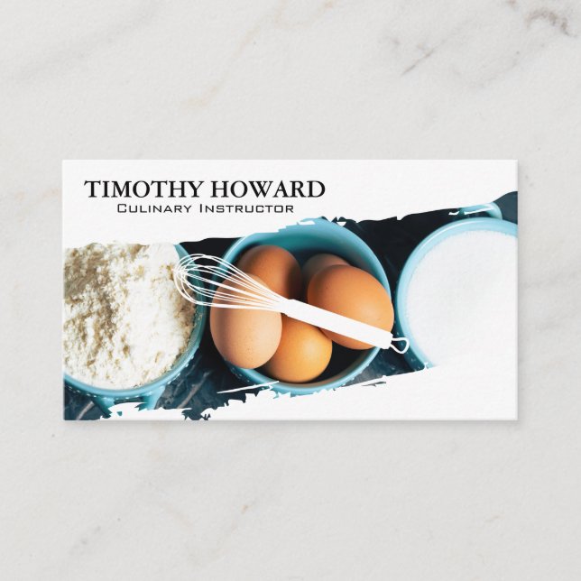 Baking Ingredients Business Card (Front)
