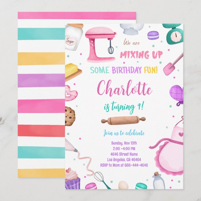 Baking Invitation (Front/Back)