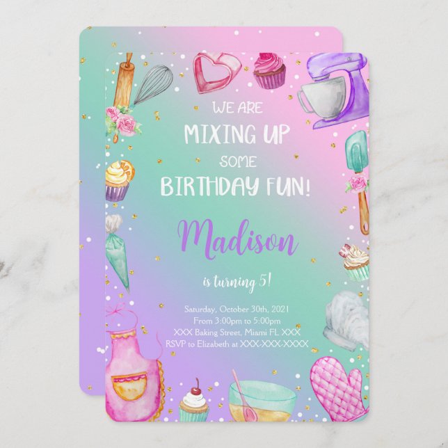 Baking Invitation (Front/Back)
