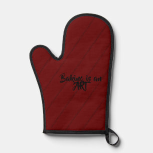 "Baking is an ART" Oven Mitt
