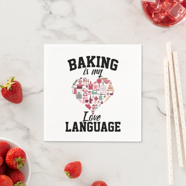 Baking Is My Love Language - Funny Baker Napkin (Insitu)