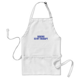 Baking is my therapy standard apron