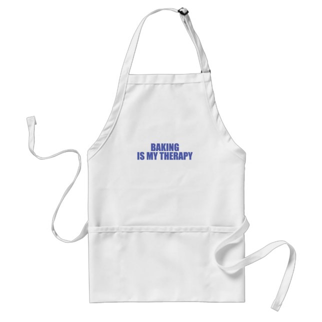 Baking is my therapy standard apron (Front)