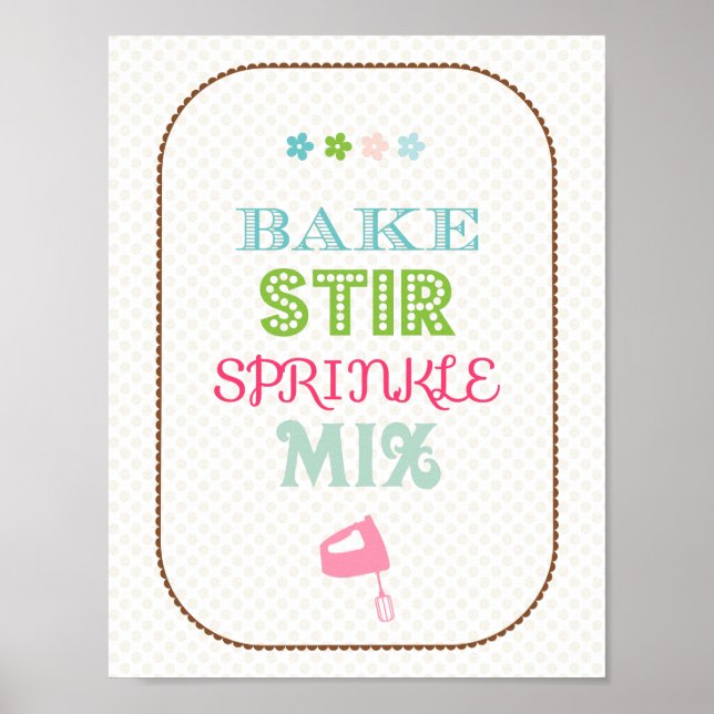 Baking Kitchen Poster (Front)