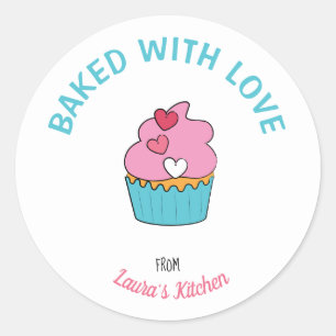 Baking Labels Personalised With a Name