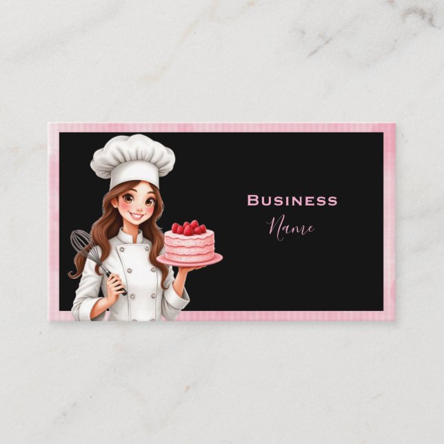 Baking Lady  Business Card (Front)