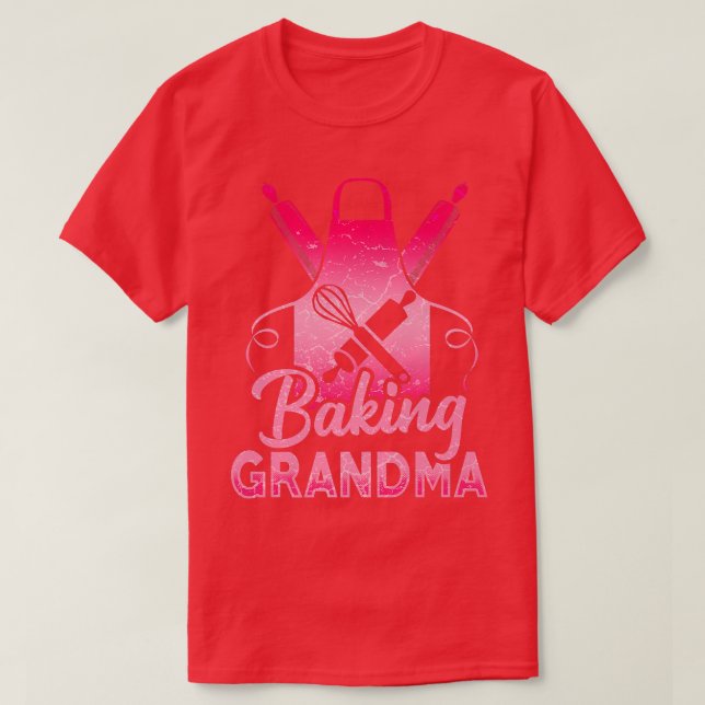 Baking Lover Funny Grandmother Baker Grandma   524 T-Shirt (Design Front)
