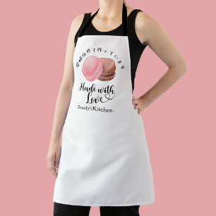 Baking Macaron Pastry Chef Cute Modern Watercolor Apron