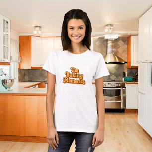 Baking Memories orange brown retro 70's style T-Shirt