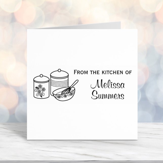 Baking - Mixing Bowl, Whisker, Canisters Kitchen Self-inking Stamp (Creator Uploaded)