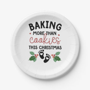 Baking More Than Cookies This Christmas Pregnancy Paper Plate