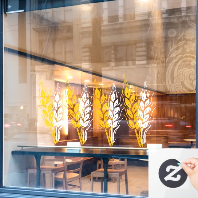 Baking or cafe business wheat ears decorative  (Cafe Window)