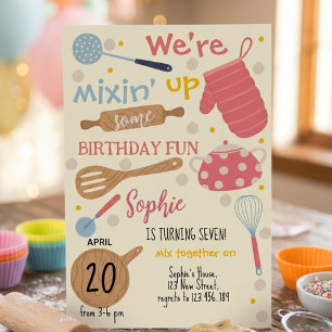 Baking party Birthday Invitation