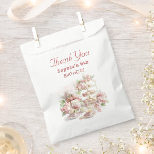 Baking Party Girls Birthday soft pastel cupcakes Favour Bag