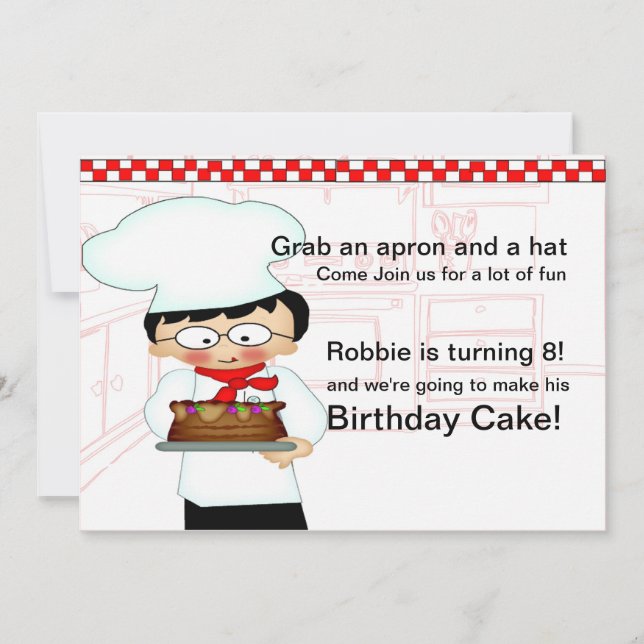 Baking Party Invitation (Front)