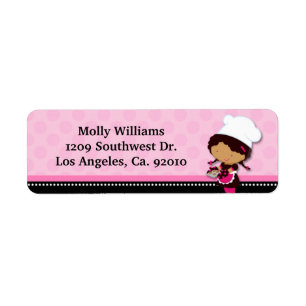 Baking Party Return Address Labels