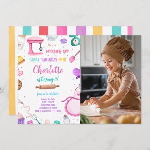 Baking Photo Invitation