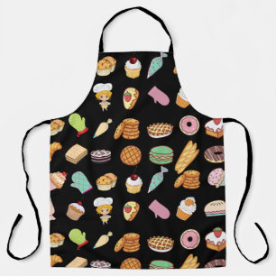 Baking restaurant colorful adorable printing cute apron