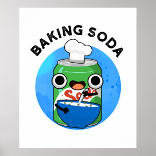 Baking Soda Funny Soda Pop Pun  Poster