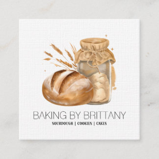 Baking Sourdough Chef Business Card