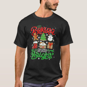 Baking Spirit Bright Doughnut Christmas Tree Xmas T-Shirt