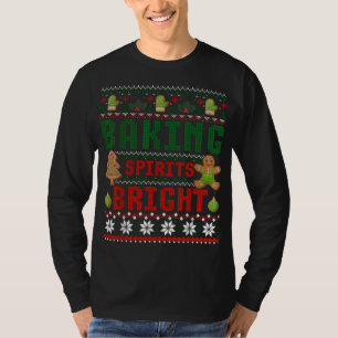 Baking Spirit Bright Doughnut Christmas Tree Xmas T-Shirt