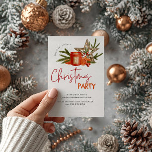 Baking Spirit Bright Holiday Party Christmas Bake  Invitation