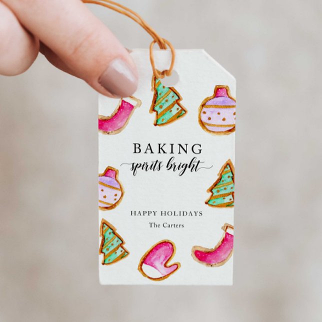 Baking Spirits Bright Baking Party Simple  Gift Tags (Creator Uploaded)