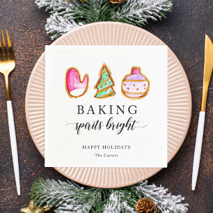 Baking Spirits Bright Baking Party Simple Napkin