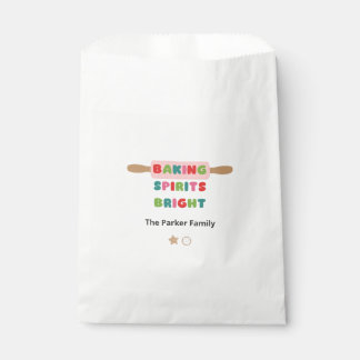 Baking Spirits Bright Christmas Favour Bag