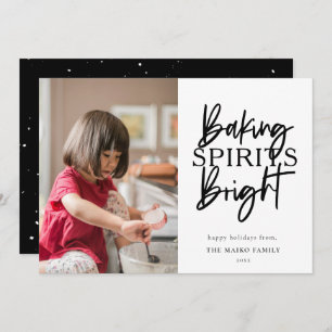 Baking Spirits Bright Christmas Photo Holiday Card