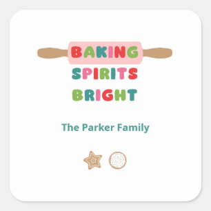 Baking Spirits Bright Christmas Stickers